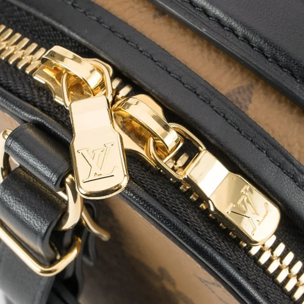 Louis Vuitton Reverse Monogram Boite Chapeau Souple Canvas Shoulder Bag Brown - Picture 8 of 8